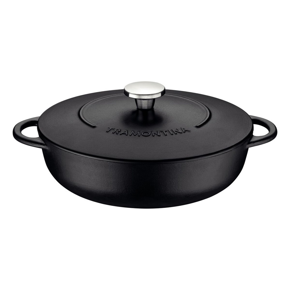 FRITADEIRA E ARROZEIRA FERRO 28CM TRENTO PRETO TRAMONTINA 20804/028