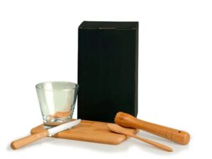 KIT PARA CAIPIRINHA EM BAMBU 5 PÇS WELF KC-00353