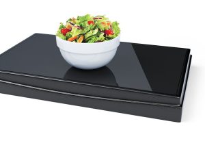 MESA TÉRMICA FRIA COM TAMPO DE VIDRO PRETA LE COOK LC1708