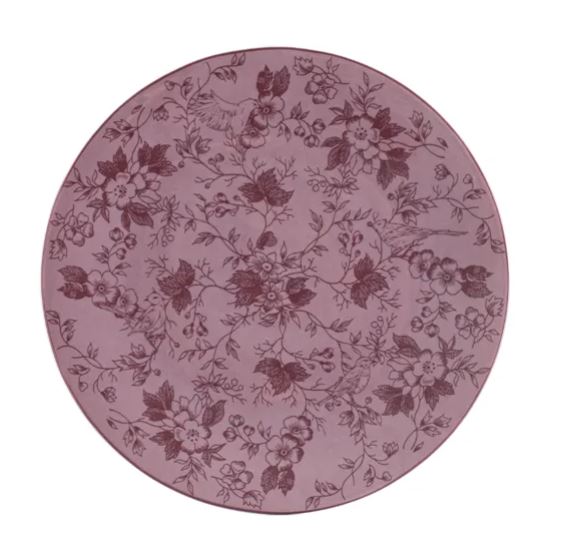 PRATO RASO 27CM LAVANDA PORCELANA SCHMIDT 2441